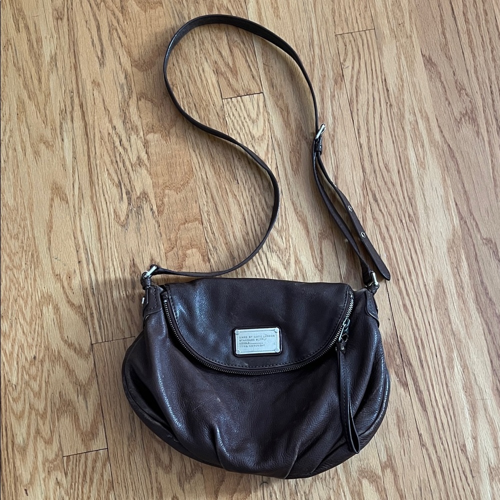Marc by Marc Jacobs Natasha Leather Brown Shoulder Crossbody Bag 🤠🤎🍫